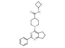 N-cyclobutyl-1-(2-phenyl-6,7-dihydro-5H-cyclopenta[d]pyrimidin-4-yl)-4-piperidinecarboxamide