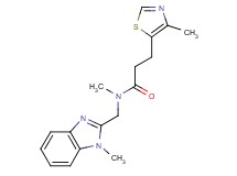 N-methyl-N-[(1-methyl-1H-benzimidazol-2-yl)methyl]-3-(4-methyl-1,3-thiazol-5-yl)propanamide