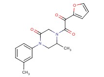 4-[2-furyl(oxo)acetyl]-5-methyl-1-(3-methylphenyl)-2-piperazinone