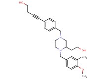 4-(4-{[3-(2-hydroxyethyl)-4-(4-methoxy-3-methylbenzyl)-1-piperazinyl]methyl}phenyl)-3-butyn-1-ol