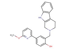 4-(6-methoxy-2-pyridinyl)-2-(1,3,4,9-tetrahydro-2H-beta-carbolin-2-ylmethyl)phenol