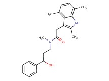 N-(3-hydroxy-3-phenylpropyl)-N-methyl-2-(2,4,7-trimethyl-1H-indol-3-yl)acetamide