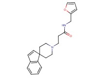 N-(2-furylmethyl)-3-(1'H-spiro[indene-1,4'-piperidin]-1'-yl)propanamide