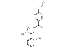 N-[2-(dimethylamino)-2-(2-methylphenyl)ethyl]-2-(ethylamino)pyrimidine-5-carboxamide