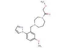 1-(methoxyacetyl)-4-[5-methoxy-2-(1H-pyrazol-1-yl)benzyl]-1,4-diazepane