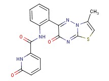 N-[2-(3-methyl-7-oxo-7H-[1,3]thiazolo[3,2-b][1,2,4]triazin-6-yl)phenyl]-6-oxo-1,6-dihydropyridine-2-carboxamide