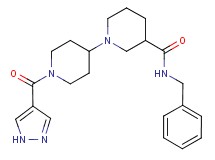 N-benzyl-1'-(1H-pyrazol-4-ylcarbonyl)-1,4'-bipiperidine-3-carboxamide