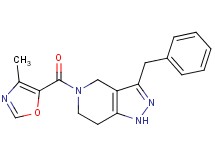 3-benzyl-5-[(4-methyl-1,3-oxazol-5-yl)carbonyl]-4,5,6,7-tetrahydro-1H-pyrazolo[4,3-c]pyridine