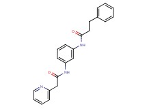 3-phenyl-N-{3-[(pyridin-2-ylacetyl)amino]phenyl}propanamide