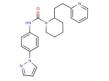 N-[4-(1H-pyrazol-1-yl)phenyl]-2-(2-pyridin-2-ylethyl)piperidine-1-carboxamide