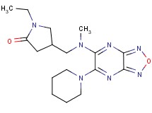 1-ethyl-4-({methyl[6-(1-piperidinyl)[1,2,5]oxadiazolo[3,4-b]pyrazin-5-yl]amino}methyl)-2-pyrrolidinone