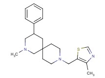 2-methyl-9-[(4-methyl-1,3-thiazol-5-yl)methyl]-4-phenyl-2,9-diazaspiro[5.5]undecane