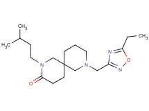 8-[(5-ethyl-1,2,4-oxadiazol-3-yl)methyl]-2-(3-methylbutyl)-2,8-diazaspiro[5.5]undecan-3-one
