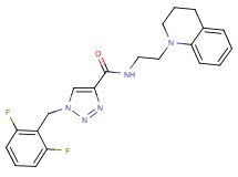 1-(2,6-difluorobenzyl)-N-[2-(3,4-dihydro-1(2H)-quinolinyl)ethyl]-1H-1,2,3-triazole-4-carboxamide