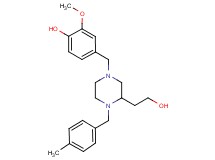 4-{[3-(2-hydroxyethyl)-4-(4-methylbenzyl)-1-piperazinyl]methyl}-2-methoxyphenol