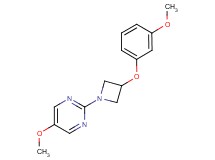 5-methoxy-2-[3-(3-methoxyphenoxy)-1-azetidinyl]pyrimidine