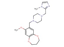1-[(8-methoxy-3,4-dihydro-2H-1,5-benzodioxepin-7-yl)methyl]-4-[(1-methyl-1H-imidazol-2-yl)methyl]piperazine