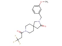 2-(3-methoxybenzyl)-8-(3,3,3-trifluoropropanoyl)-2,8-diazaspiro[4.5]decan-3-one