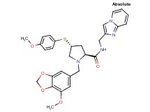 (4R)-N-(imidazo[1,2-a]pyridin-2-ylmethyl)-1-[(7-methoxy-1,3-benzodioxol-5-yl)methyl]-4-[(4-methoxyphenyl)thio]-L-prolinamide