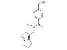 2-ethyl-N-methyl-N-(2,4,5,6-tetrahydrocyclopenta[c]pyrazol-3-ylmethyl)pyrimidine-5-carboxamide