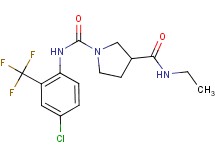 N~1~-[4-chloro-2-(trifluoromethyl)phenyl]-N~3~-ethylpyrrolidine-1,3-dicarboxamide