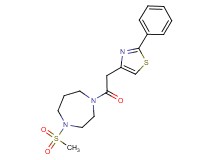 1-(methylsulfonyl)-4-[(2-phenyl-1,3-thiazol-4-yl)acetyl]-1,4-diazepane