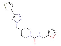 N-(2-furylmethyl)-4-{[4-(3-thienyl)-1H-1,2,3-triazol-1-yl]methyl}-1-piperidinecarboxamide