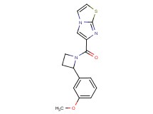 6-{[2-(3-methoxyphenyl)-1-azetidinyl]carbonyl}imidazo[2,1-b][1,3]thiazole