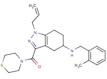1-allyl-N-(2-methylbenzyl)-3-(4-thiomorpholinylcarbonyl)-4,5,6,7-tetrahydro-1H-indazol-5-amine