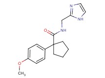 N-(1H-imidazol-2-ylmethyl)-1-(4-methoxyphenyl)cyclopentanecarboxamide