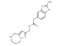 2-(2-methyl-1H-benzimidazol-5-yl)-N-(5,6,7,8-tetrahydro-4H-pyrazolo[1,5-a][1,4]diazepin-2-ylmethyl)acetamide