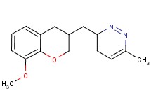 3-[(8-methoxy-3,4-dihydro-2H-chromen-3-yl)methyl]-6-methylpyridazine