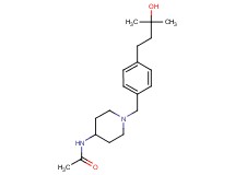 N-{1-[4-(3-hydroxy-3-methylbutyl)benzyl]-4-piperidinyl}acetamide