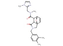 (3aR*,6S*)-2-(3,4-dimethylbenzyl)-N-methyl-N-[(1-methyl-1H-imidazol-2-yl)methyl]-1-oxo-1,2,3,6,7,7a-hexahydro-3a,6-epoxyisoindole-7-carboxamide