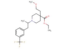 ethyl 4-(2-methoxyethyl)-1-{1-methyl-2-[3-(trifluoromethyl)phenyl]ethyl}-4-piperidinecarboxylate