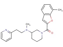 N-methyl-1-[(7-methyl-1-benzofuran-2-yl)carbonyl]-N-[2-(2-pyridinyl)ethyl]-3-piperidinamine