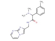 2-(dimethylamino)-N-(imidazo[1,2-a]pyrimidin-2-ylmethyl)-2-(3-methylphenyl)acetamide