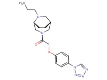 (1R*,5R*)-6-propyl-3-{[4-(1H-tetrazol-1-yl)phenoxy]acetyl}-3,6-diazabicyclo[3.2.2]nonane
