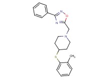4-[(2-methylphenyl)thio]-1-[(3-phenyl-1,2,4-oxadiazol-5-yl)methyl]piperidine