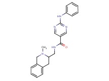 2-anilino-N-[(2-methyl-1,2,3,4-tetrahydro-3-isoquinolinyl)methyl]-5-pyrimidinecarboxamide