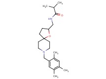 2-methyl-N-{[8-(2,4,5-trimethylbenzyl)-1-oxa-8-azaspiro[4.5]dec-2-yl]methyl}propanamide