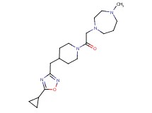 1-(2-{4-[(5-cyclopropyl-1,2,4-oxadiazol-3-yl)methyl]piperidin-1-yl}-2-oxoethyl)-4-methyl-1,4-diazepane