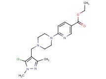 ethyl 6-{4-[(5-chloro-1,3-dimethyl-1H-pyrazol-4-yl)methyl]piperazin-1-yl}nicotinate