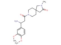 8-[3-amino-3-(3,4-dimethoxyphenyl)propanoyl]-2-methyl-2,8-diazaspiro[4.5]decan-3-one hydrochloride