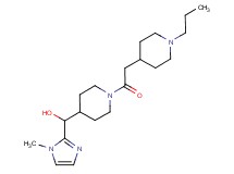 (1-methyl-1H-imidazol-2-yl){1-[(1-propyl-4-piperidinyl)acetyl]-4-piperidinyl}methanol