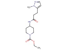 ethyl 4-{[3-(1-methyl-1H-pyrazol-5-yl)propanoyl]amino}piperidine-1-carboxylate