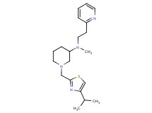 1-[(4-isopropyl-1,3-thiazol-2-yl)methyl]-N-methyl-N-[2-(2-pyridinyl)ethyl]-3-piperidinamine