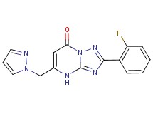 2-(2-fluorophenyl)-5-(1H-pyrazol-1-ylmethyl)[1,2,4]triazolo[1,5-a]pyrimidin-7(4H)-one