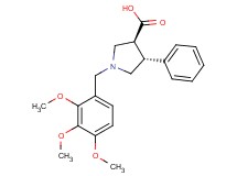 (3S*,4R*)-4-phenyl-1-(2,3,4-trimethoxybenzyl)pyrrolidine-3-carboxylic acid