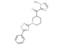 (1-methyl-1H-imidazol-2-yl)[1-(5-phenyl-1,2,4-oxadiazol-3-yl)-3-piperidinyl]methanone